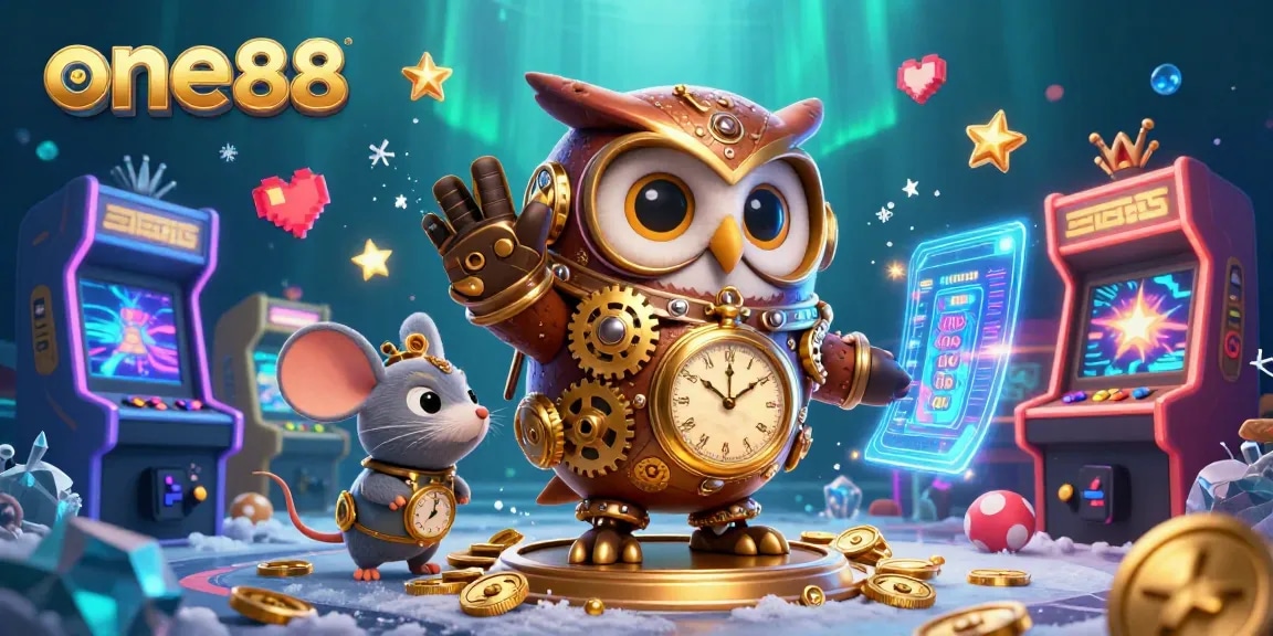 Engage in thrilling entertainment at one88 with a 3D illustration showcasing casino-themed adventure.