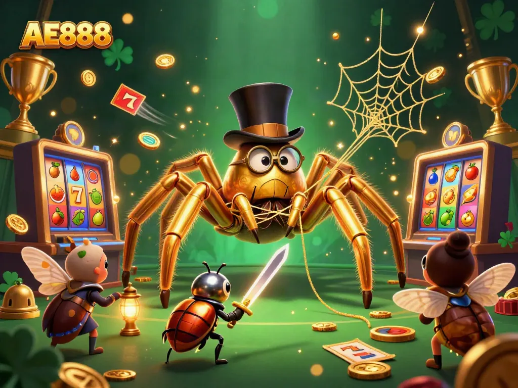 Engage in thrilling casino adventures with AE888 featuring vibrant characters and lucky symbols.