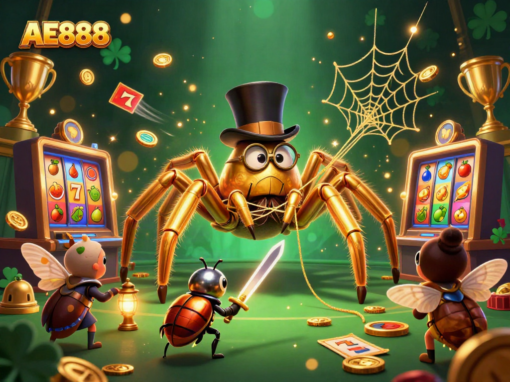 Engage in thrilling casino adventures with AE888 featuring vibrant characters and lucky symbols.