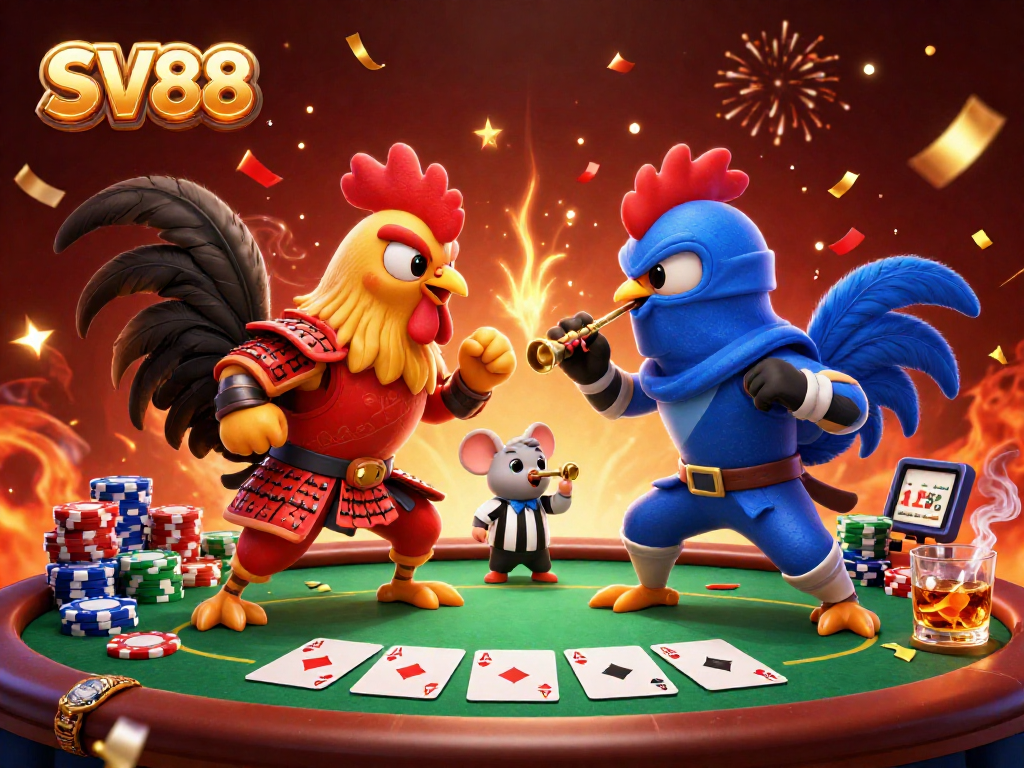 Engage with the thrilling duel of fighters in SV88's unique casino showdown.