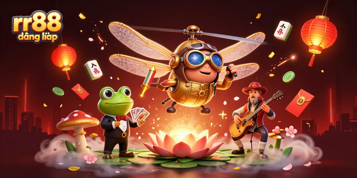 rr88 đăng nhập unlock wins at a vibrant lily pad casino with dynamic gambling characters
