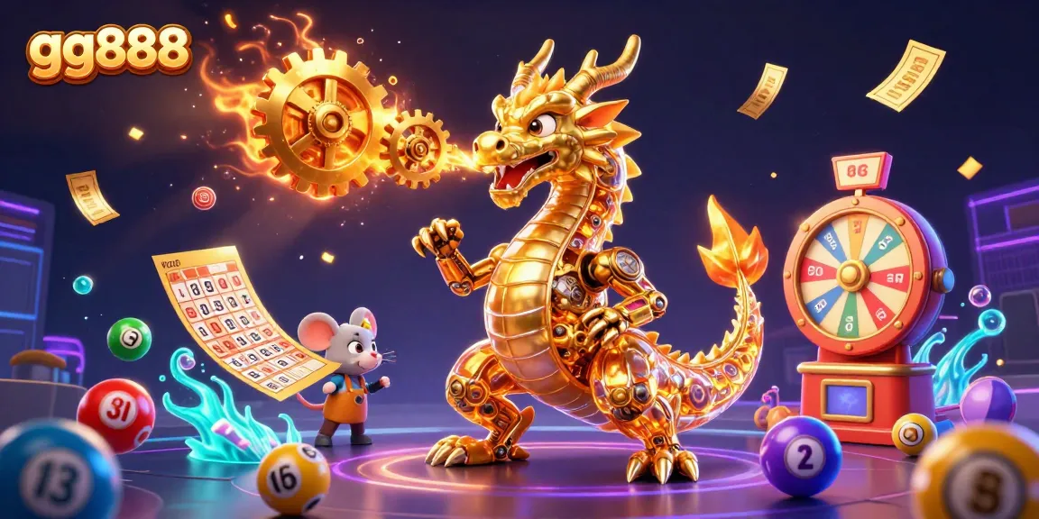 Experience thrilling gameplay with gg888 in this vibrant casino-themed illustration.