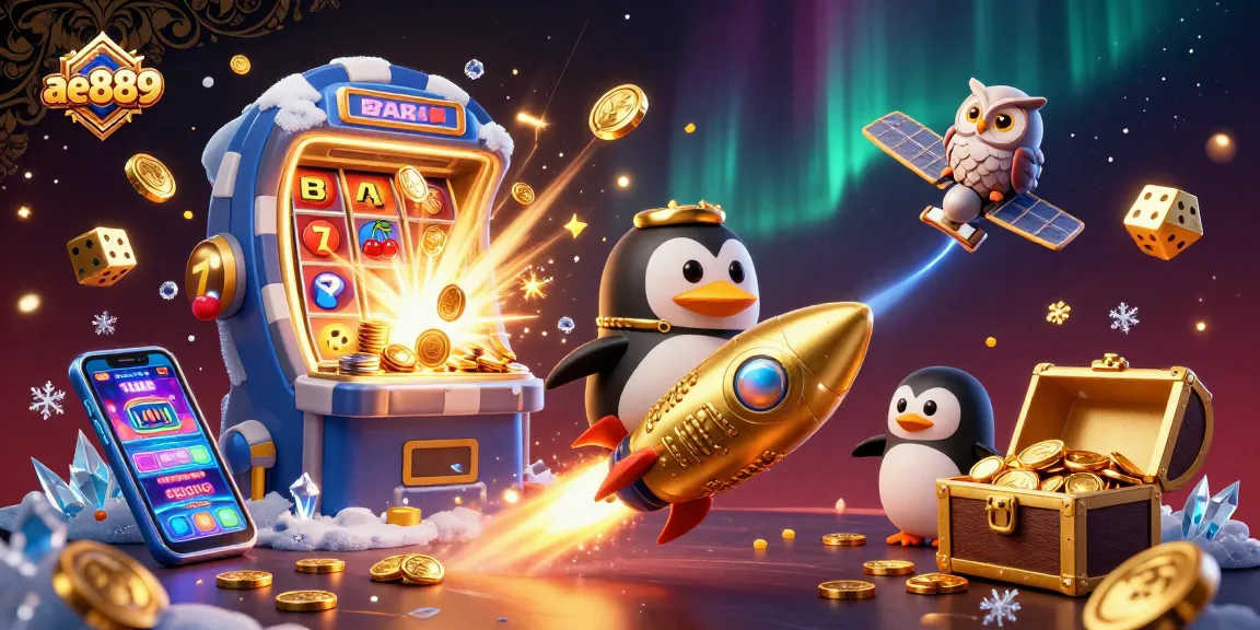 Experience the thrill at ae889 with a vibrant 3D scene of winning jackpots and golden rewards.